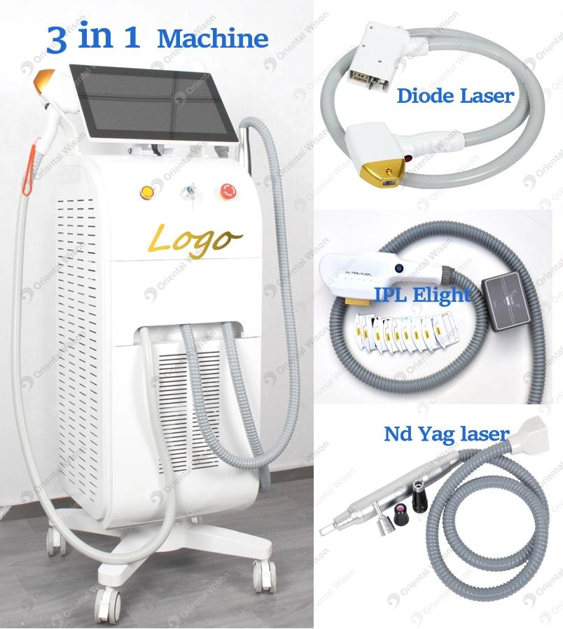 Skin Ice Cooling Diode Laser IPL Laser Hair Removal YAG Laser SPA Use Tattoo Removal 808nm Diode Laser Beauty Salon Beauty Equipment Laser