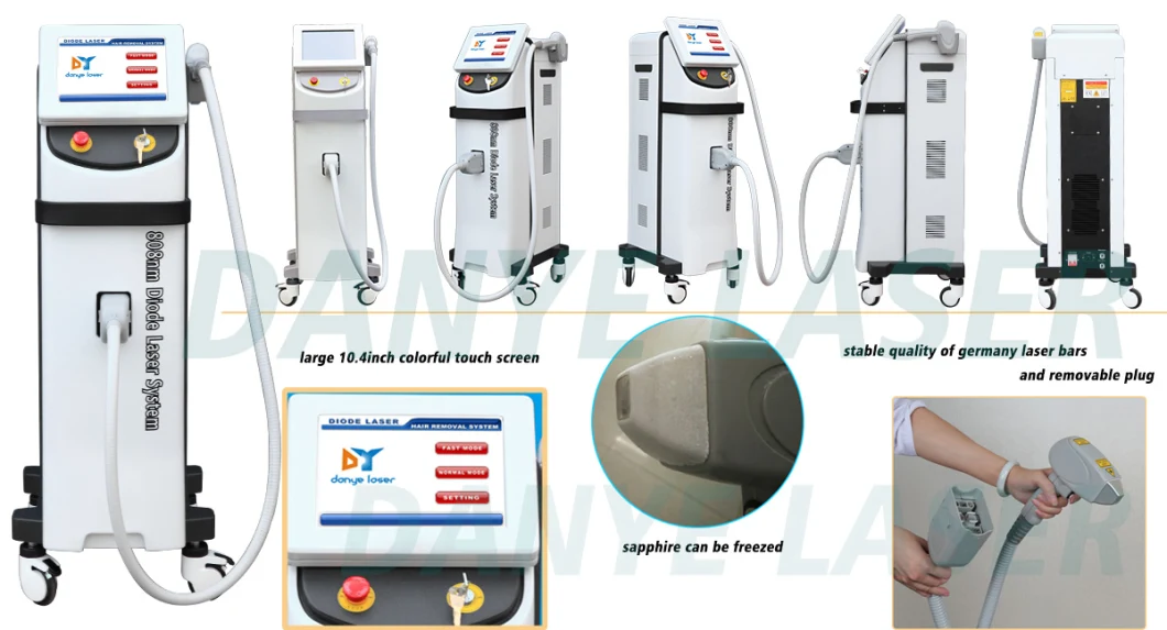 China 808nm Diode Laser Hair Removal Fiber Optik Diyot laser